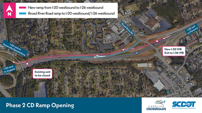 SCDOT unveils new I-20 West ramp in Carolina Crossroads Phase 2