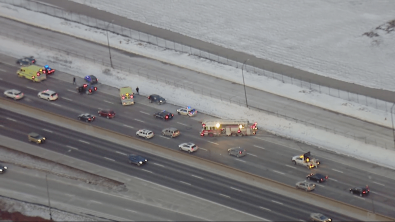 Crash on I-90 westbound near Cleveland
