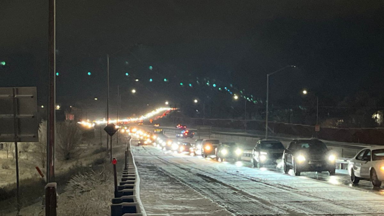 I-25 southbound closed near Fountain due to jackknifed semi-truck