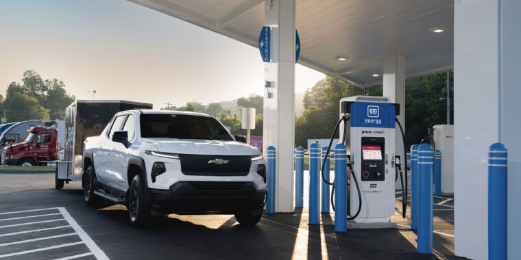 GM uses AI tool to determine which truck stops should get EV chargers