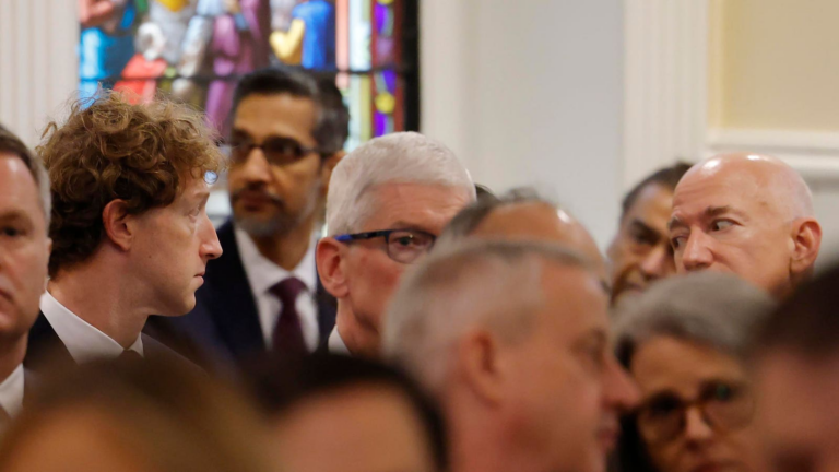 Inauguration Photos: Trump Attends Church With Bezos, Zuckerberg, Apple’s Cook, Google’s Pichai