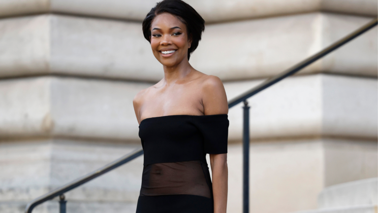 Gabrielle Union Stuns In Schiaparelli At Paris Fashion Week