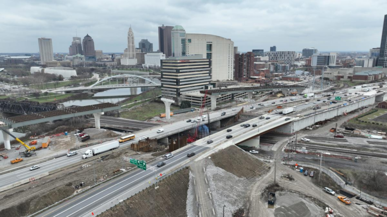 Section of I-70 near downtown Columbus to close this weekend for construction