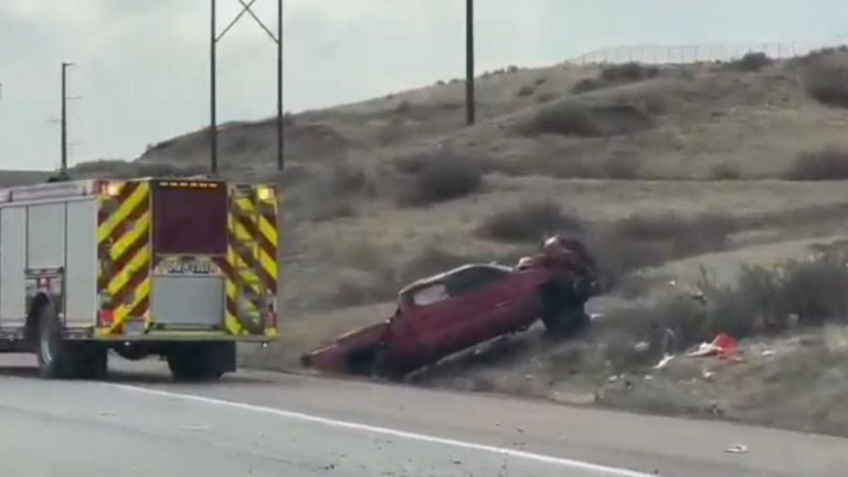 Crash on I-25 southbound causing delays just before Mesa Ridge Parkway Exit