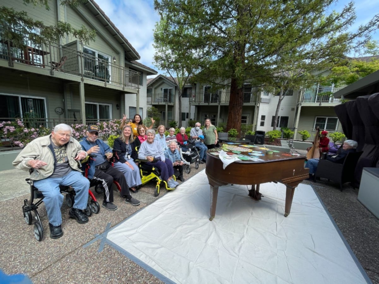 Seniors Paint Pianos On World Art Day In Walnut Creek: Photos