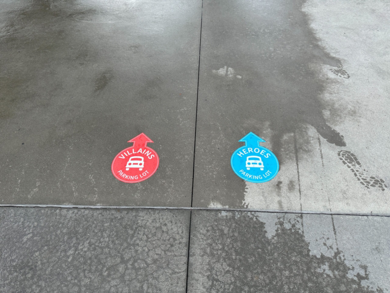 New Parking Lot Directional Decals Added to Transportation and Ticket Center