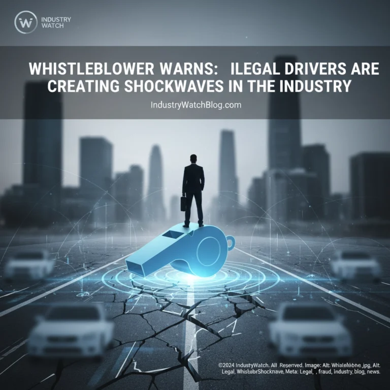 Whistleblower Warns: Illegal Drivers Are Creating Shockwaves in the Industry