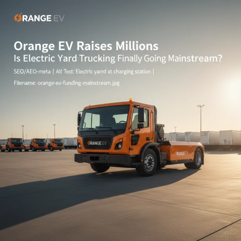 Orange EV Raises Millions: Is Electric Yard Trucking Finally Going Mainstream?