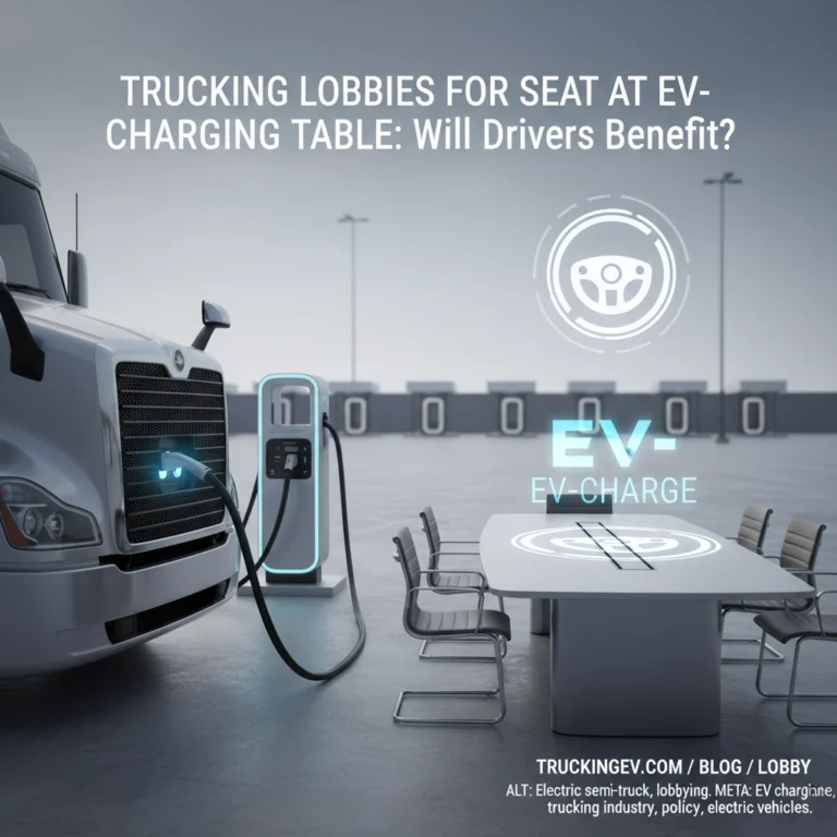 Trucking Lobbies for Seat at EV-Charging Table: Will Drivers Benefit?